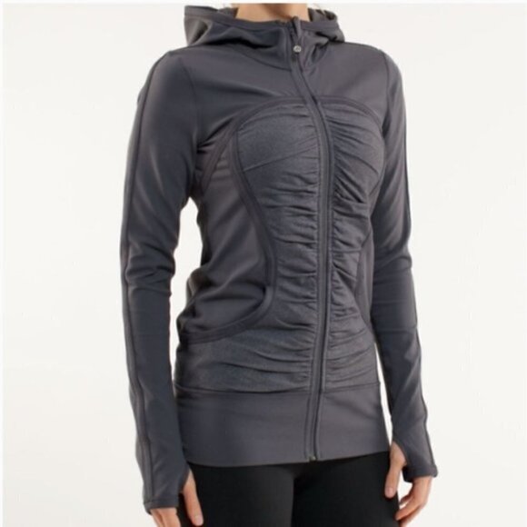 Lululemon Pure Balance Jacket Coal Size 4 - Picture 1 of 9
